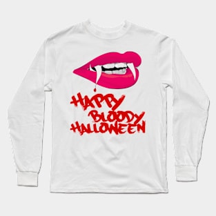 Happy bloody halloween Long Sleeve T-Shirt